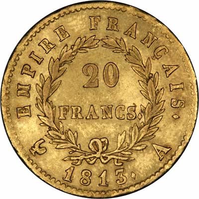 napoleon-20-francs-or-piece-française-collection-numismatique-1813-pile